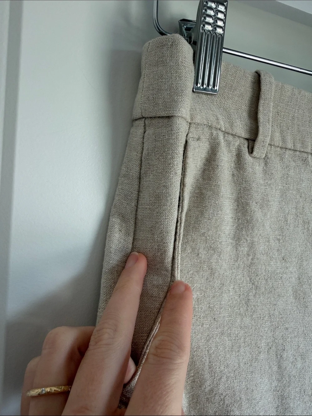 J. Crew Remy Linen-Blend Wide Leg Trouser